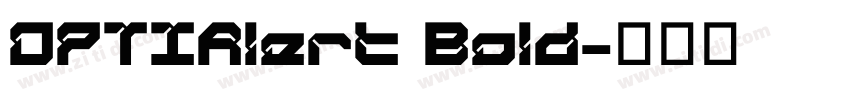 OPTIAlert Bold字体转换